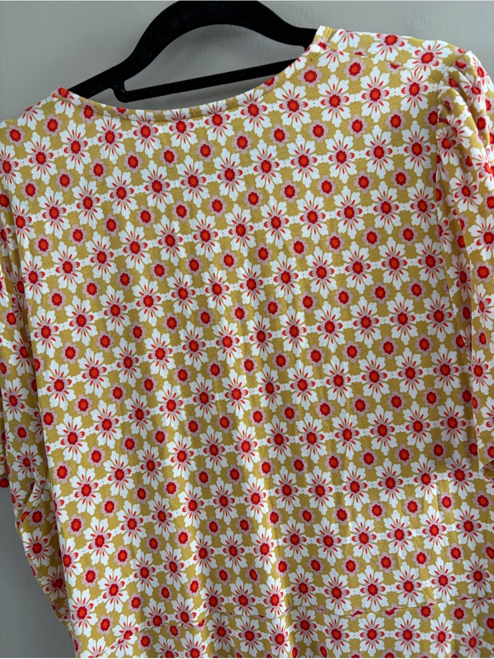 Boden Floral Crew Neck Jersey Short Sleeve Mini Dress Size 16/18L NWOT - Picture 8 of 9